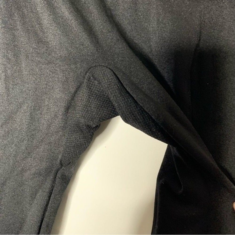 Cato Black High Waist Capri Workout Nylon Spandex Athletic Stretch Leggings M - Picture 3 of 4